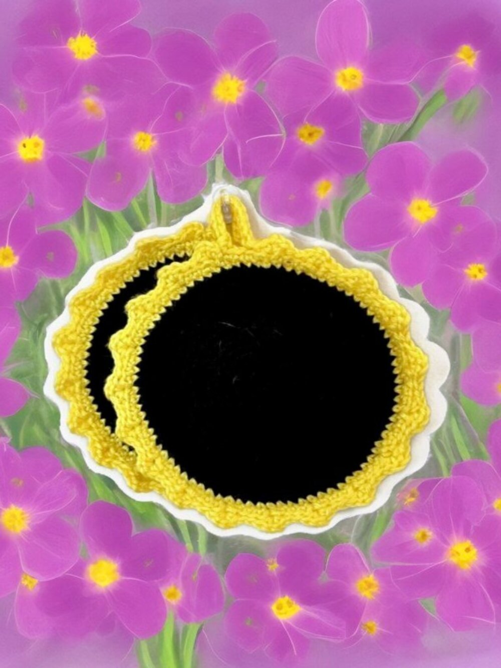 Crochet Sunflower pot holder set, Handmade pot holder or trivet for new house